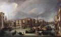 El Gran Canal con el Puente de Rialto al fondo Canaletto Venecia